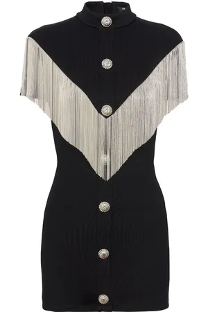 Balmain Minikleid mit Stehkragen