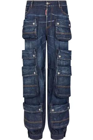 Dsquared2 Tapered-Jeans mit aufgesetzten Taschen
