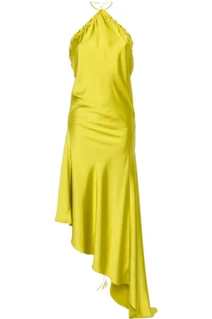 The Attico Gerafftes Midikleid aus Satin