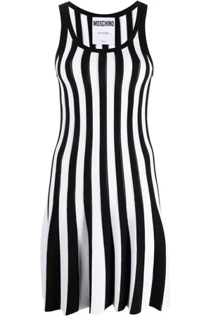 Moschino Geripptes Minikleid