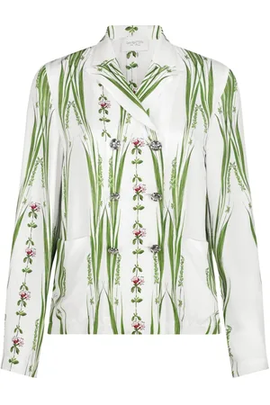Giambattista Valli Jardin du Cap Bluse mit blumigem Print