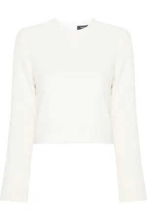 THEORY Cropped-Bluse mit Reißverschluss