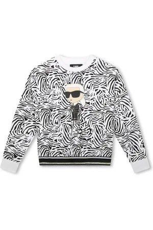Karl Lagerfeld K-Ikonik Sweatshirt mit Zebra-Print