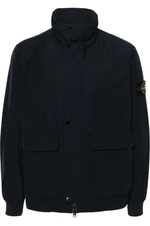 Stone Island Kompass-Patch-Jacke mit verdeckter Kapuze