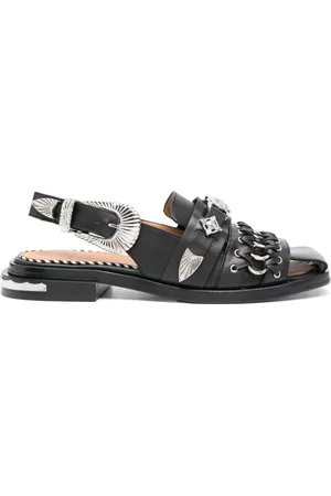 TOGA PULLA Verzierte Ledersandalen