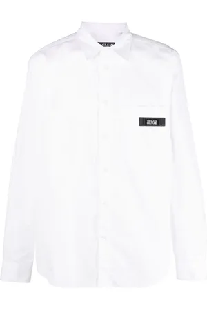 VERSACE Hemd mit Logo-Applikation