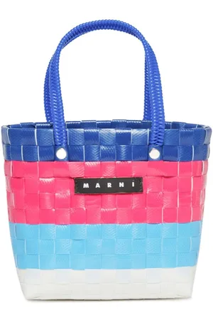 Marni Gewebte Sunday Morning Tasche mit Logo-Patch