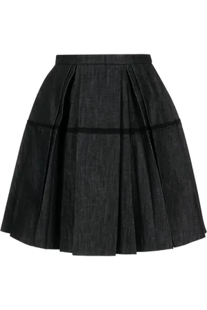 DICE KAYEK High-Waist-Jeansrock mit Falten