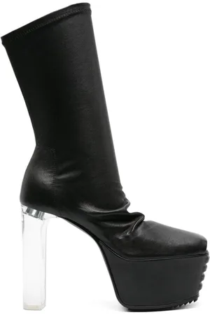 Rick Owens Halbhohe Peeptoe-Stiefel