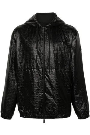 Moncler Kapuzenjacke mit Logo-Prägung