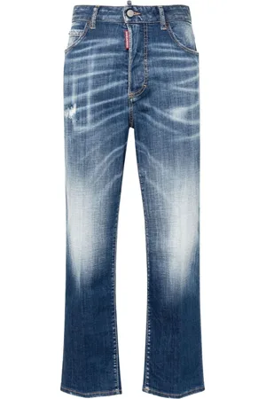 Dsquared2 Boston Cropped-Jeans mit hohem Bund