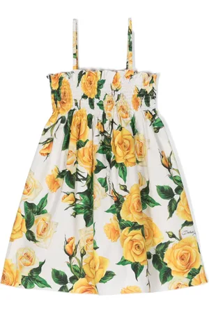 Dolce & Gabbana Ausgestelltes Kleid mit Blumenmotiv
