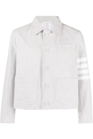 Thom Browne Seersucker-Jacke mit Streifen