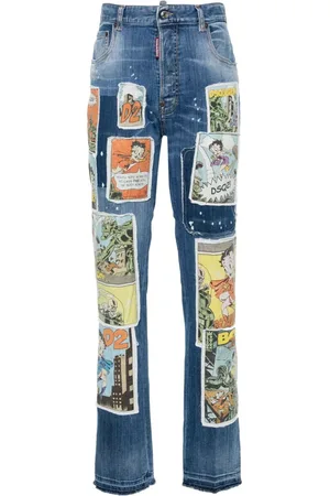 Dsquared2 Straight-Leg-Jeans mit Patch