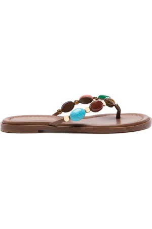 Gianvito Rossi Verzierte Shanti Flip-Flops