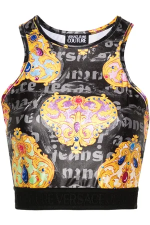 VERSACE Cropped-Top mit Print