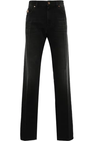 VERSACE Medusa-Head Jeans mit Logo-Patch