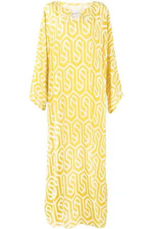 Bambah Kaftankleid mit geometrischem Print