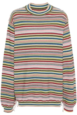 Maison Margiela Gerippter Pullover mit markanter Naht
