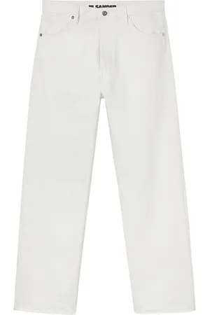 Jil Sander Halbhohe Straight-Leg-Jeans