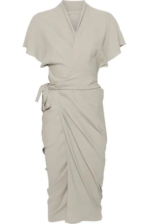 Rick Owens Wickelkleid mit V-Ausschnitt