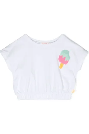 Billieblush Cropped-T-Shirt mit Eiscreme-Patch