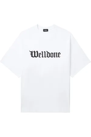 We11 Done T-Shirt mit Gotik-Print