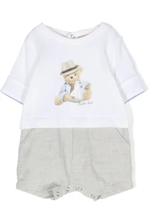 Lapin House Strampler mit Teddy-Print