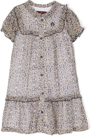 Aigner Kleid mit aufgestickten Polka Dots