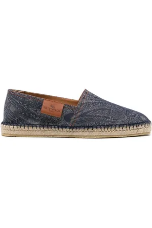 Etro Jeans-Espadrilles mit Paisley-Print