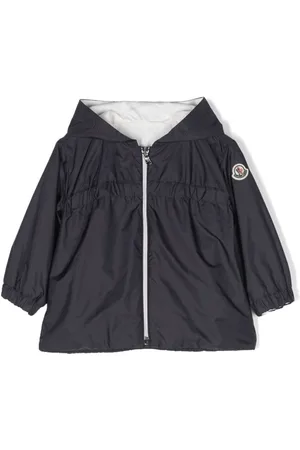 Moncler Kapuzenjacke mit Logo-Patch