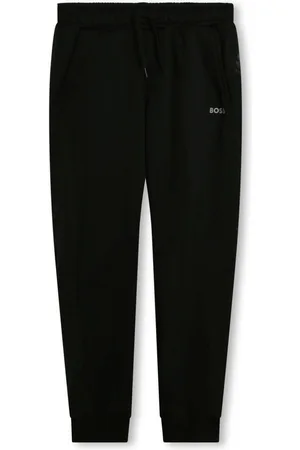 HUGO BOSS Jogginghose aus Fleece mit Logo-Print