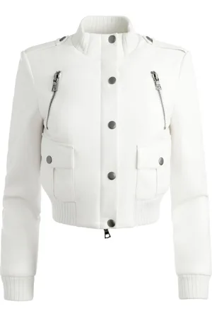 ALICE+OLIVIA Ria Cropped-Jacke aus Faux-Leder