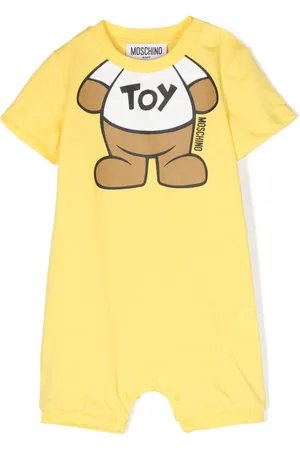 Moschino Kurzer Strampler mit Teddy-Print