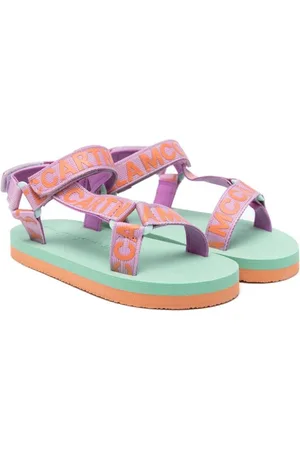 Stella McCartney Sandalen mit Logo-Streifen