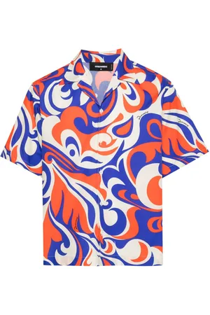 Dsquared2 Hemd mit abstraktem Print