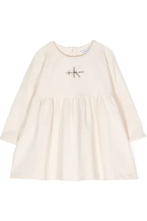 Calvin Klein Langärmeliges Kleid mit Logo-Print