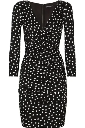 Dolce & Gabbana Midikleid mit Polka Dots