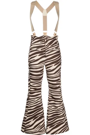 Cynthia Rowley Schlaghose mit Zebra-Print