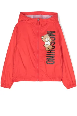 Moschino Kapuzen-Regenjacke mit Teddy