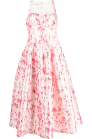 Serafini Midikleid mit Blumen-Print