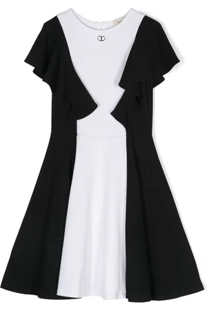 Twin-Set Kleid mit Rüschenärmeln