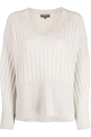 N.PEAL Gerippter Kaschmirpullover