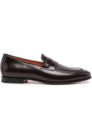 santoni Loafer mit Glanzoptik