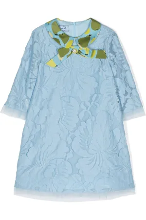Mimisol Kleid aus Blumenspitze mit Schleifendetail