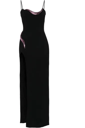 DAVID KOMA Hemdkleid mit metallischen Applikationen