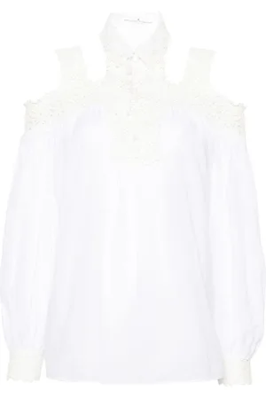 ERMANNO SCERVINO Bluse mit Blumenstickerei