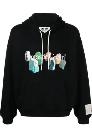Msgm Hoodie aus Bio-Baumwolle mit Slogan-Print