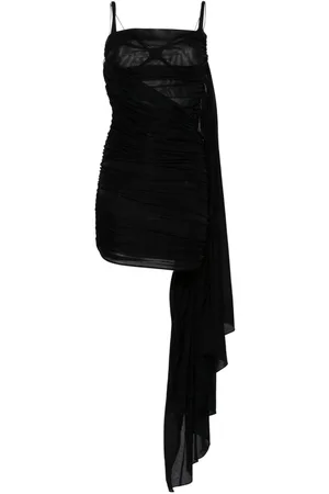 MUGLER Rückenfreies Minikleid mit Drapierung