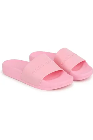 Marc Jacobs Aqua Pantoletten mit Logo-Prägung